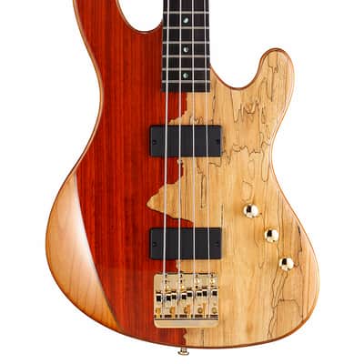 Cort Jeff Berlin Series Rithimic NAT Spalted Maple/Padouk Top 4-String Bass. New with Full Warranty! image 1