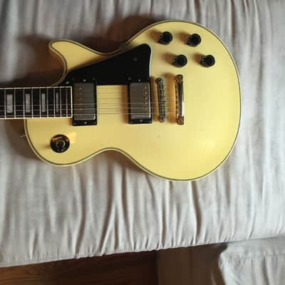 Burny / Fernandes Japan ca. 1985 Les Paul Custom Cream / White RLC-60 / LC-70RR Solidbody Electric image 6
