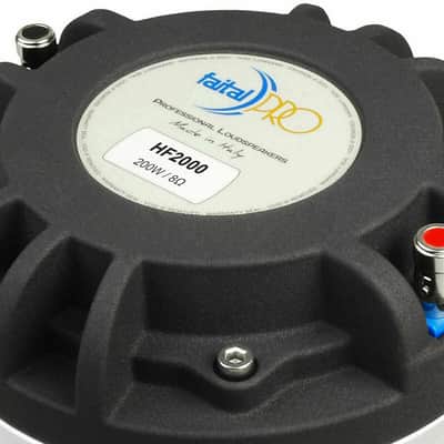 2x FAITAL PRO HF2000 2" PRO Neodymium Compression Horn Driver 200 Watts 8-Ohm image 4
