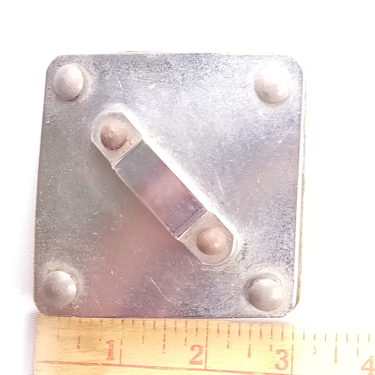 Gretsch Chrome Diamond Ride Tom Shell/Bass Drum Rail Mount Bracket Black Felt50s — main photograph