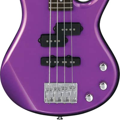 Ibanez GSRM20 Mikro Short-Scale 4-String Bass Guitar, Purpleheart Fingerboard, Metallic Purple image 1