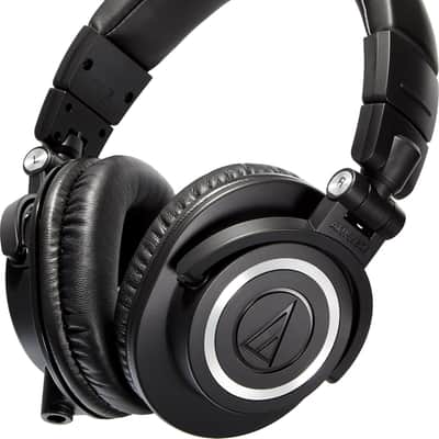 Audio-Technica ATH-M50X Closed-Back Headphones, Black image 1