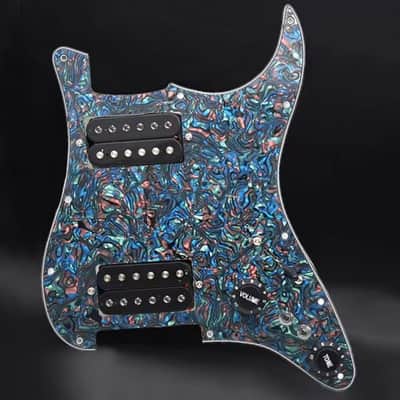 Abalone Pearl HH Stratocaster Strat Style Guitar Prewired Loaded Pickguard in Abalone Pearl image 1
