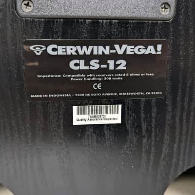 Cerwin-Vega CLS-12 3-Way 12" 12" 3-Way Tower Floor-Standing Loudspeaker System - Pair - Black image 14