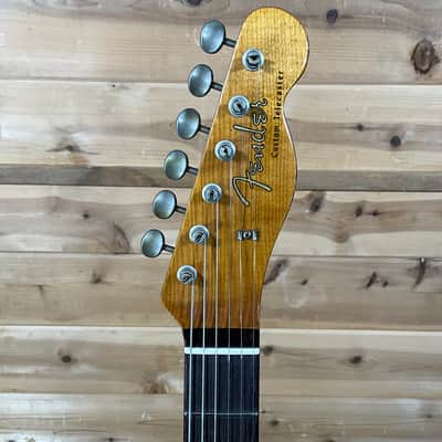 Fender Custom Shop F22 Limtied CuNiFe Telecaster Heavy Relic - Aged Black Over 3-Color Sunburst image 3