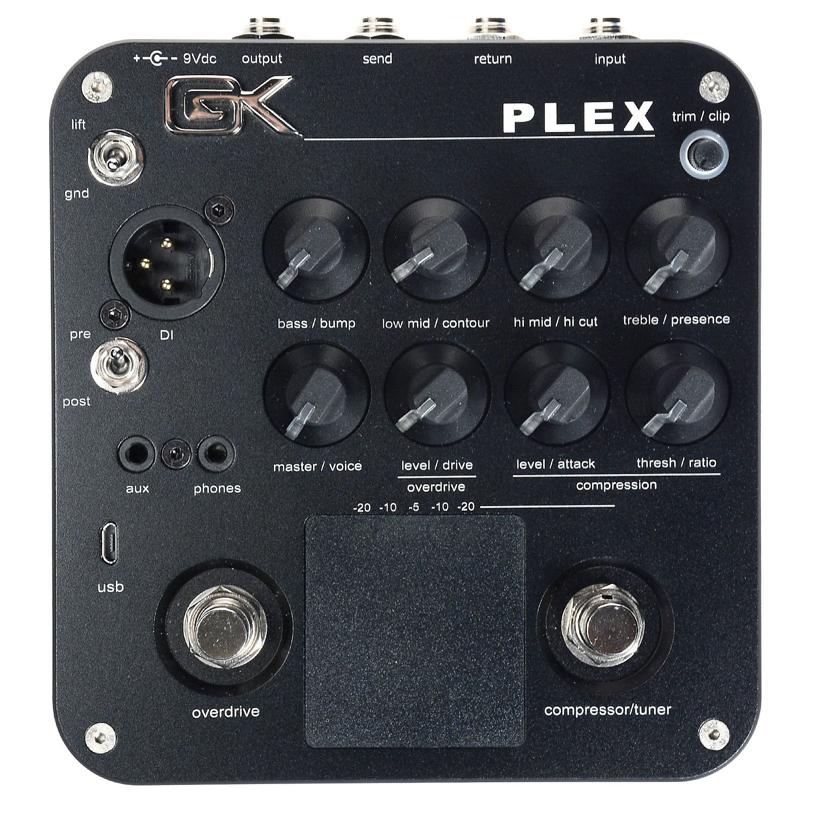 Gallien-Krueger PLEX 4-Band Active Bass Preamp Pedal | Reverb