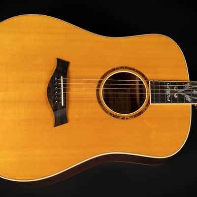 2000 Taylor XXV-DR 25th Anniversary - Natural | USA Limited Edition #350 / 500 Dreadnought Acoustic Guitar Quilted Sapele 18k Gold Inlays | CoA OHSC image 4