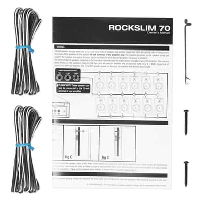 Pair Rockville RockSlim 70B Black 5.25" 70v Commercial Restaurant Wall Speakers image 10