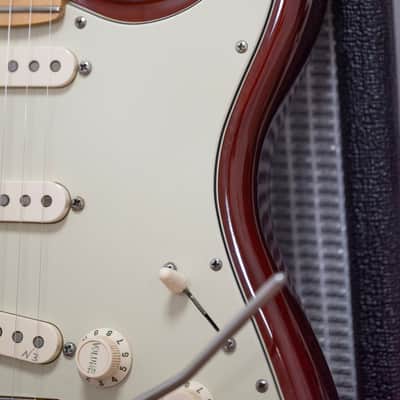2011 Fender USA American Deluxe Ash Stratocaster - Tobacco Sunburst image 7