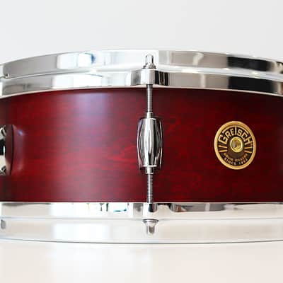 Gretsch USA Custom 5" x 14" 8-Lug Snare Drum w/ VIDEO! Satin Rosewood Double 45 Edges image 7