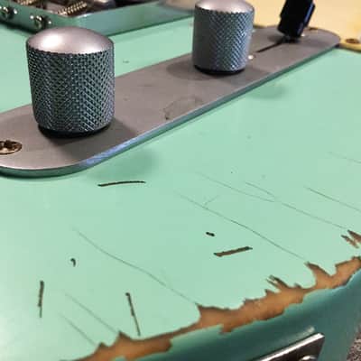 USA Relic Tele Style Electric Guitar Road Worn Surf Green by Nate's Relic Guitars image 8