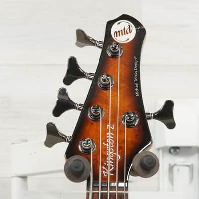 Used Mtd Kingston Z5 Bass Guitar Tobacco Sunburst 5-String image 2
