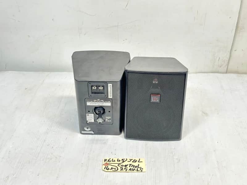 JBL CONTROL 25 AV-LS 2-WAY COMPACT LOUDSPEAKER #AV6445 (LOT OF 2) THS image 1