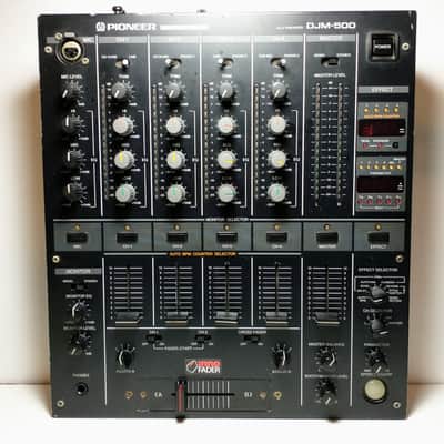 Pioneer DJM-500 4-Channel Professional DJ Mixer W/New Mini Innofader image 1