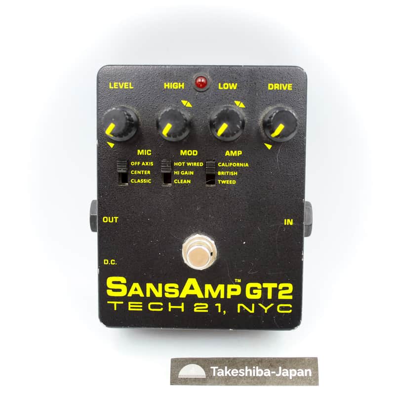 Tech 21 SansAmp GT2 Tube Amp Emulation Pedal Made in USA Guitar Effect Pedal Tech21 32521 image 1