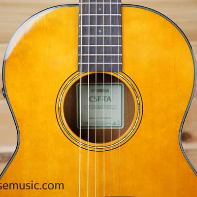 Yamaha CSF-TA TransAcoustic Parlor - Vintage Natural image 4