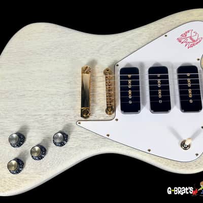 2003 Gibson Non-Reverse Firebird Custom Shop w Triple Soapbars ~ TV White image 1