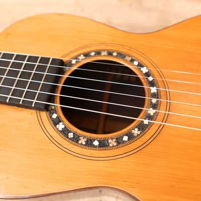 Unbranded Parlor Guitar 1890's Natural image 19