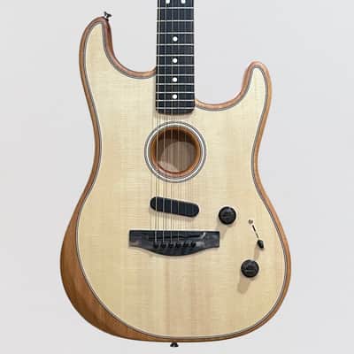 Fender American Acoustasonic Stratocaster USA Acoustic Electric Guitar - Natural image 1
