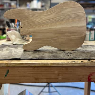 Madlad Instruments Ash V2 Precision Bass PBass Style Body (custom made with pride in north Texas) - Unfinished image 5