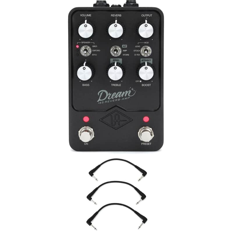 Universal Audio Dream '65 Reverb Amp Pedal with 3 Patch Cables image 1