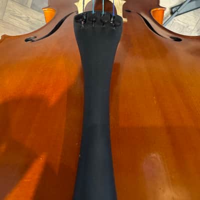 Hidersine Vivente 3/4 Cello - Amber / Antique Varnish with bow and case image 9