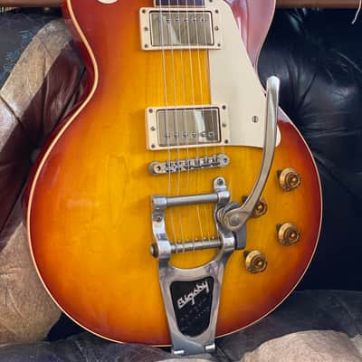 Gibson Les Paul Custom Shop Historic 1958 Reissue with Bigsby (R8) Iced Tea Burst 2012 LPR8 image 6
