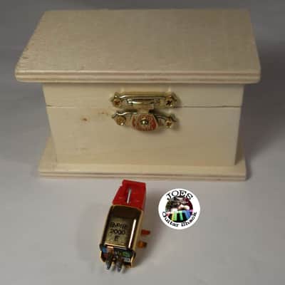 70's Empire 2000 E Turntable Phono Cartridge Like New w/ Screws + NOS New 70's Diamond S2000E Elliptical Red Fliptop Stylus Gorgeous Condition! image 6