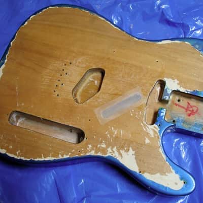 Real Fender Telecaster 1968 Blue Floral Body & Pickguard - Rarest Tele Model & Pickguard Ever? image 2