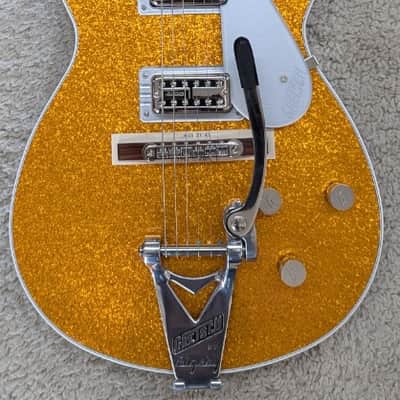 Gretsch G6129T-89 Vintage Select '89 Sparkle Jet w/Bigsby, Gold Sparkle - Japan image 1