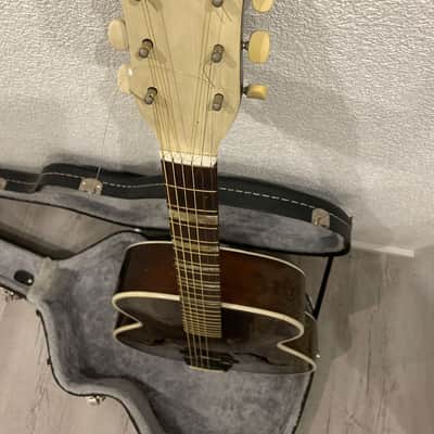 Juwel Vintage Archtop Guitar From 1950 Walnut Brown image 14
