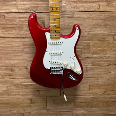 Squier Classic Vibe 50’s FSR Stratocaster - Candy Apple Red w/matching headstock -Upgraded tuners and pickups + sc image 5