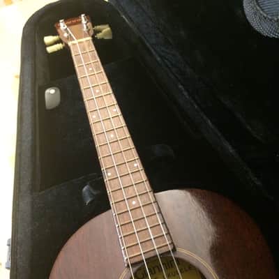 Vintage 70s Giannini Baritone Ukulele Uke Made in Brazil Gibson Tuners w/ case image 9