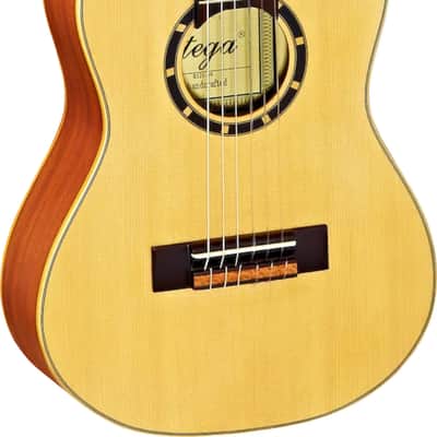 Ortega Guitars R121-1/4 Family Series 1/4 Body Size Nylon 6-String Guitar w/ Free Bag, Spruce Top and Mahogany Body, Satin Finish image 1