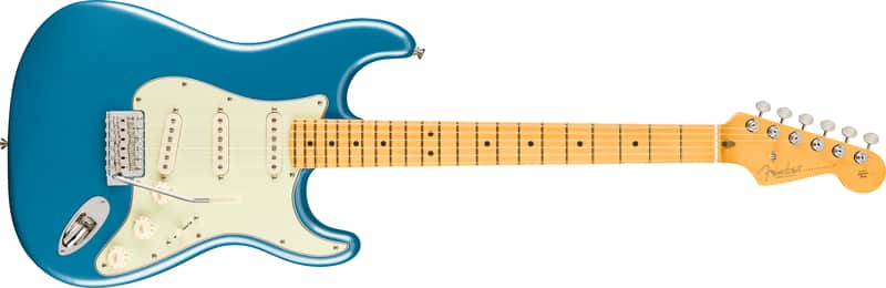 Fender American Professional Classic Stratocaster Maple FB Faded Lake Placid Blue with Bag