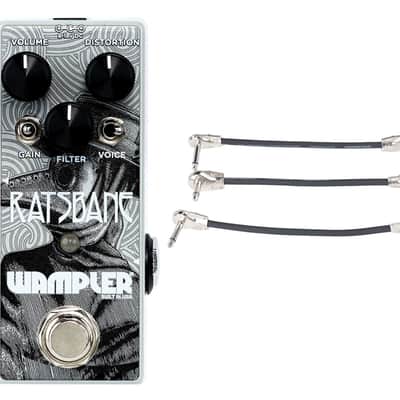 Wampler Ratsbane Distortion Pedal + Gator Patch Cable 3 Pack image 1