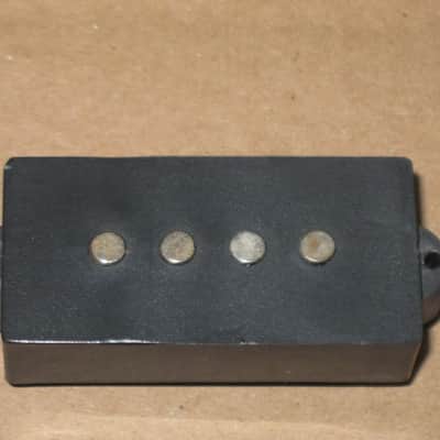 used relic'd (from real player's wear, use, & age) Fender Black Split-Coil Mexican Standard Precision Bass pickups, Alnico 5, 10.5k fully functional (silver screws included - also relic'd) from 1994 Fender Mexican Standard P Bass (Bass NOT included) image 4