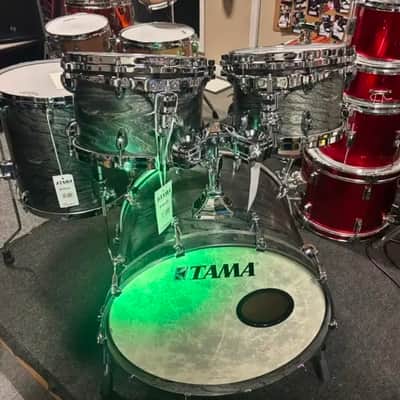 Tama TW42RZS-ASBJ Star Walnut 10x7/12x8/16x16/22x16" 4pc Shell Pack - Satin Black Japanese Sen Burst image 3