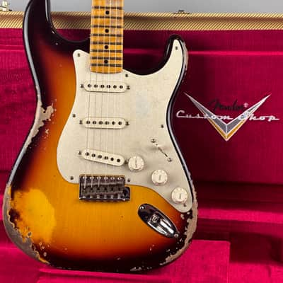 Fender Custom Shop Limited Edition '58 Reissue  Stratocaster Heavy Relic w/ Anodized Guard +upgrades,  Center Pocket Custom Shop Tweed case, Cert,  and all paperwork. image 17