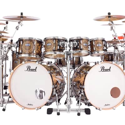 Pearl *Pre-Order* Masters Complete Cain & Abel Double Bass 10-Piece Drum Set | Drum Shells Only | Special Order | Authorized Dealer image 1