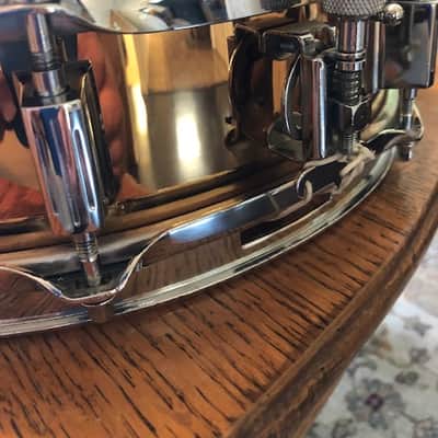 Ludwig LB553 Bronze Piccolo 3x13" 8-Lug Snare Drum 1991 - 2008 - Clear-Lacquered Bronze image 6