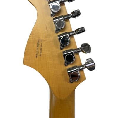 Fender Starcaster Strat 2009 -Metallic Black with Pearl White Pic Guard image 8