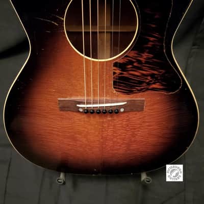 1943 Gibson L-00 Parlor Acoustic in Sunburst; Comes with After-Market Hard Case and Pro-Setup! image 5