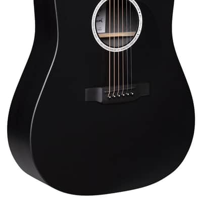 Martin DXE JohnnyCash, BlackHPL w/Gig Bag, Left-Handed image 1