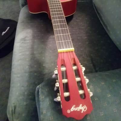 Sojing Electric/Acoustic Classical Guitar Cherry Matte Finish - New image 10