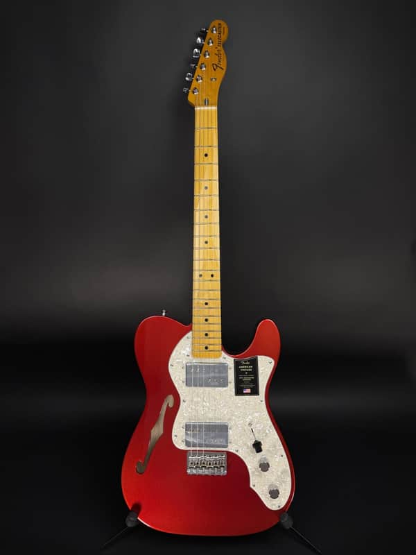 Fender American Vintage II 1972 Telecaster Thinline - Candy Apple Red image 1