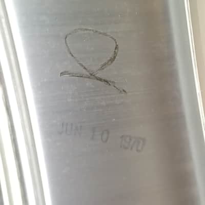 Ludwig 6/10/70 5x14"Acrolite Snare Drum B/O #772265 Baked Aluminum Shell#404 USA image 13