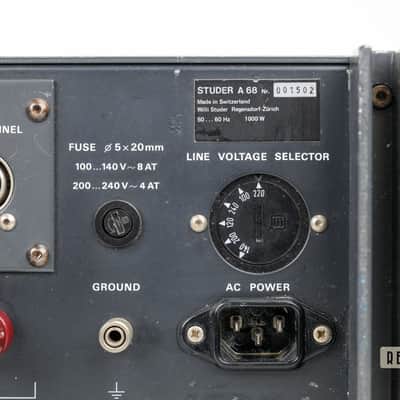 Studer A68 Stereo Power Amplifier image 5