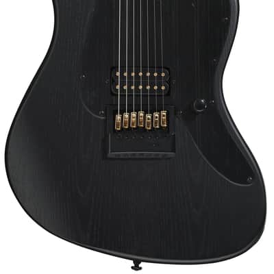 ESP LTD Alex Wade XJ Signature 7-string Baritone Electric Guitar - Black Satin image 1