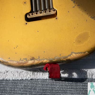 1981 Fender Gold on Gold Dan Smith Strat - Ultimate Road Worn Greenie MOJO Master - Pro Set Up w Perfect Frets/Action/Intonation! image 18